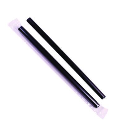 KRTC9060SBLACK Boba Straws, 9", Plastic, Black, 1,600/Carton KARAT BY LOLLICUP
