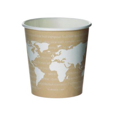ECOEPBHC4WA WorldArt Hot Cups, 4 oz, Paper, Tan, 1,000/Carton