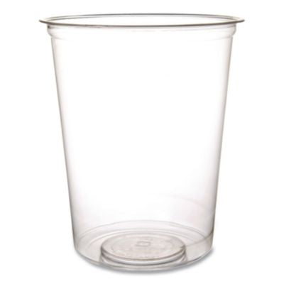 ECOEPRDP32 Round Deli Containers, 32 oz, 4.63" Diameter x 5.5" h, Clear, Plastic, 500/Carton