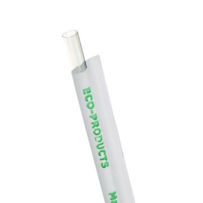 ECOEPST770 Clear Wrapped Straw, 7.75", Pla, 400/pack, 24 Packs/carton ECO-PRODUCTS,INC.