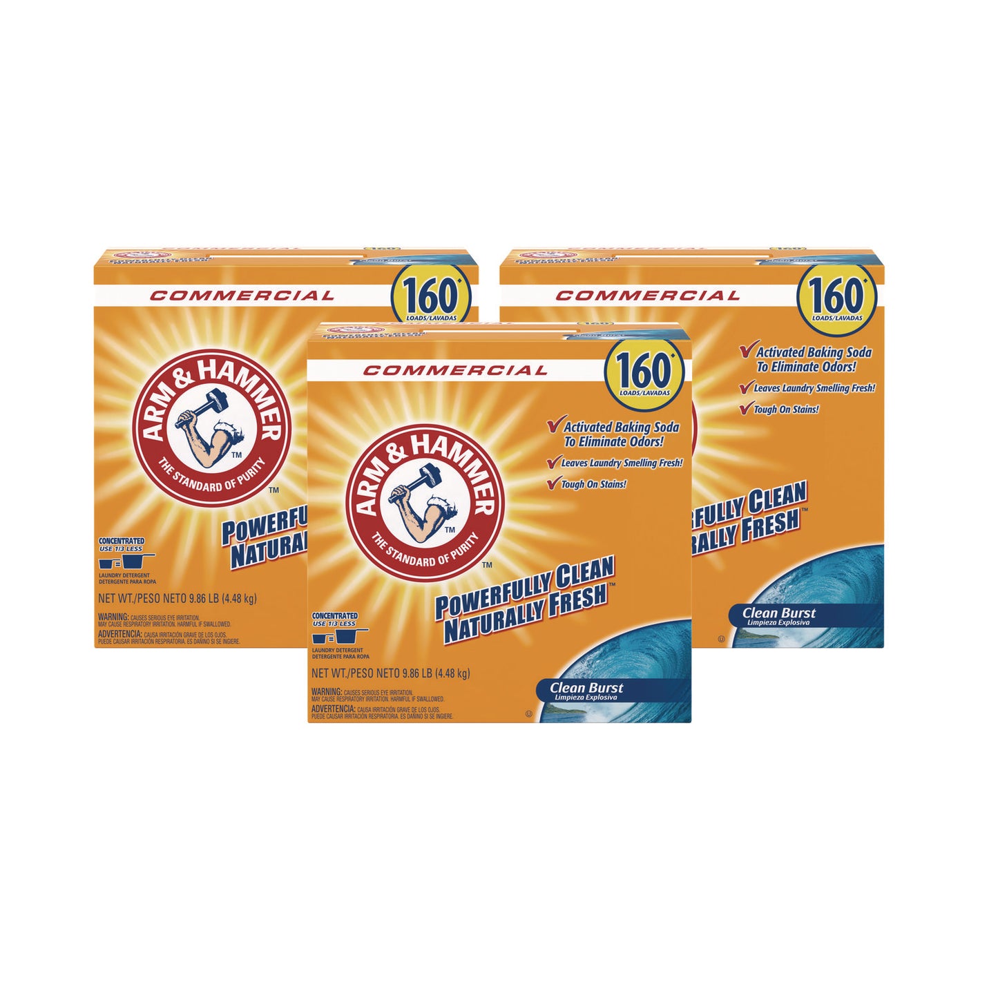 CDC3320000109 Powder Laundry Detergent, Clean Burst, 9.86 Lb Box, 3/carton