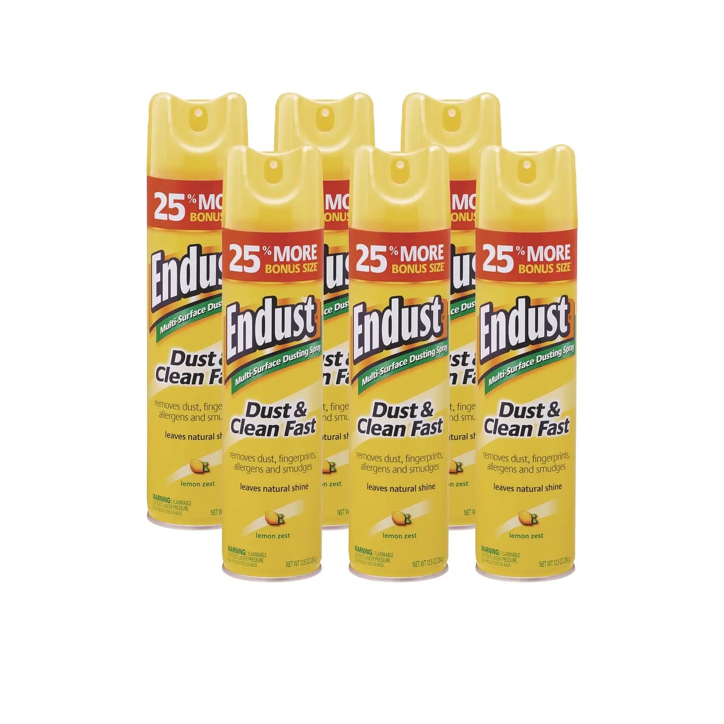 DVOCB508171 Endust Multi-Surface Dusting And Cleaning Spray, Lemon Zest, 12.5 Oz Aerosol Spray, 6/carton Diversey