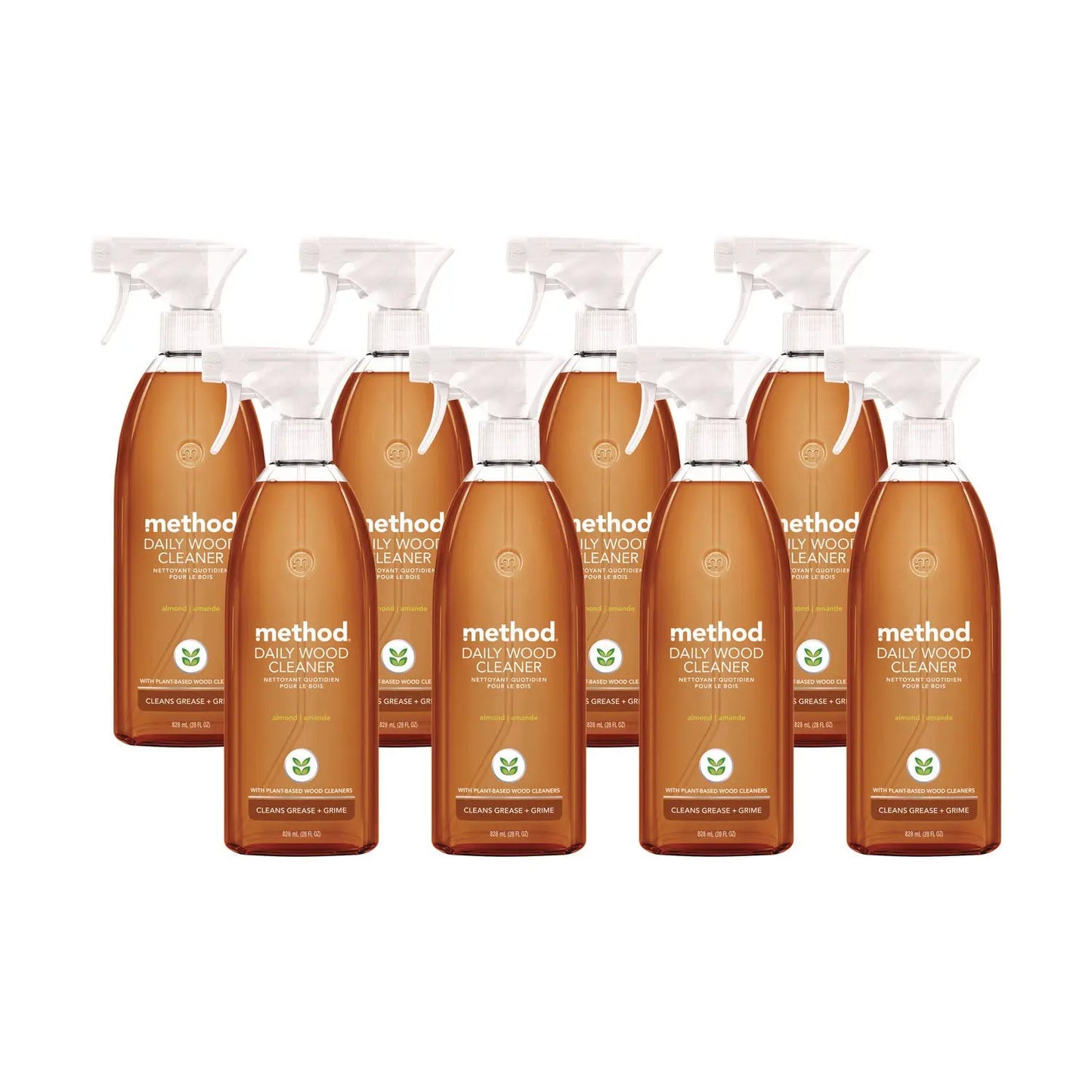 MTH01182CT Daily Wood Cleaner, 28 Oz Spray Bottle, 8/carton Method