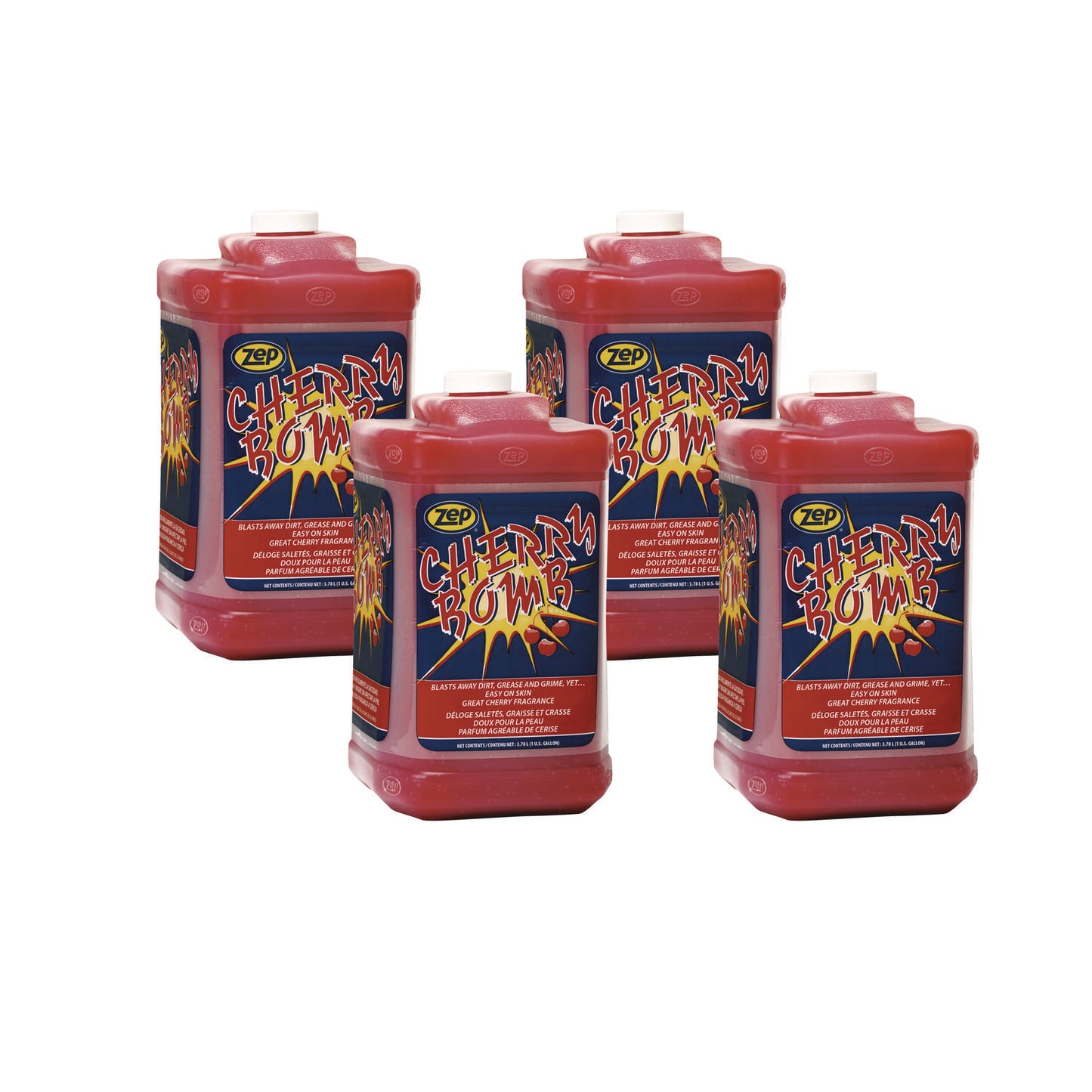 ZPE95124 Cherry Bomb Hand Cleaner Refill, Cherry Scent, 1 gal, 4/Carton