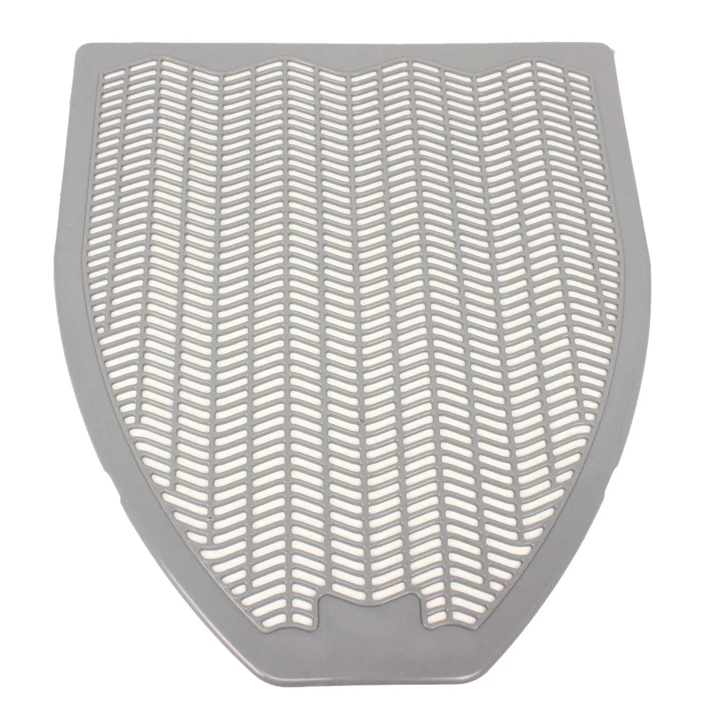 IMP1525 Disposable Urinal Floor Mat, Shield-Shaped, Orchard Zing Scent, Gray Non-Slip Perforated Surface, 17.5" x 20.38", 6/Carton Impact