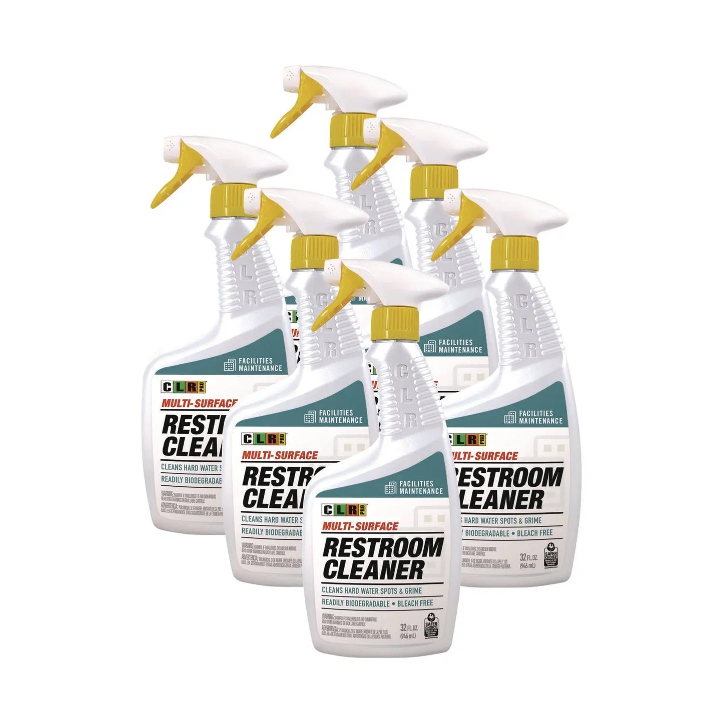 JELFMRC326PRO Restroom Cleaner, 32 Oz Pump Spray, 6/carton CLR PRO