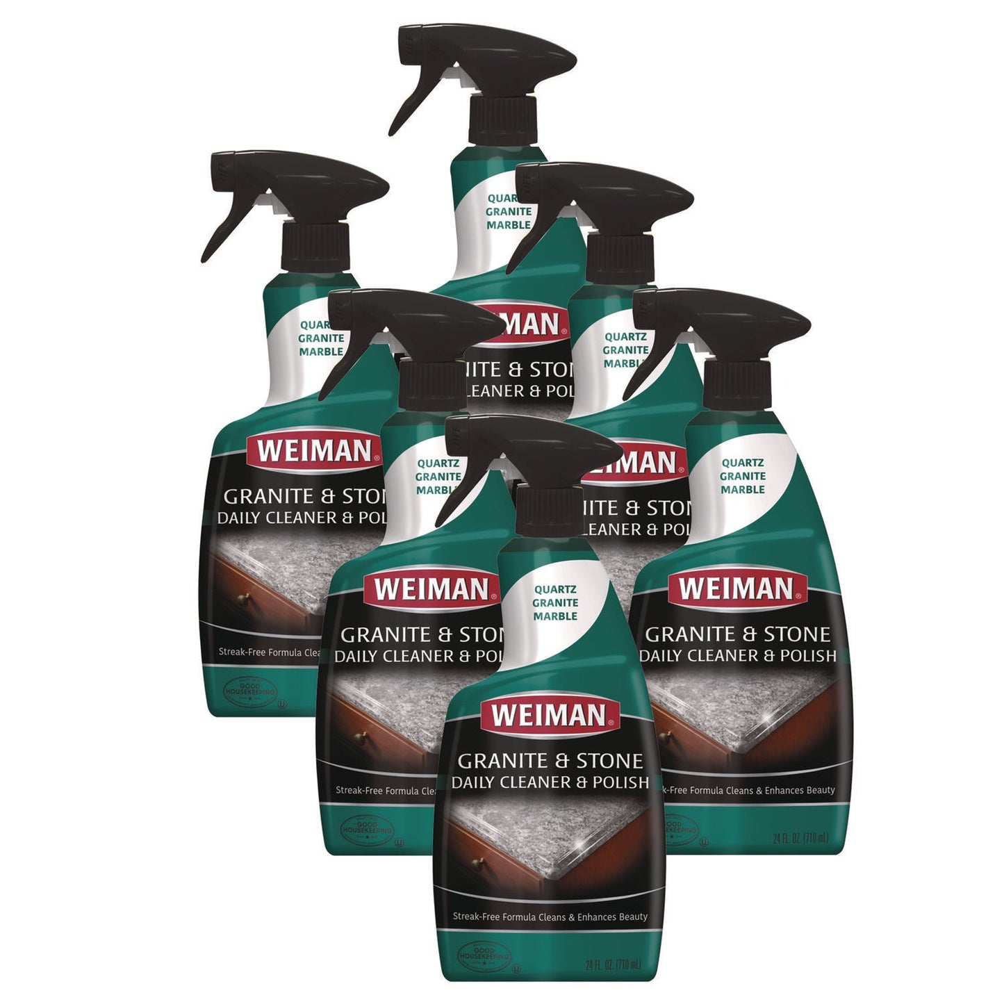 WMN109 Granite Cleaner And Polish, Citrus Scent, 24 Oz Spray Bottle, 6/carton WEIMAN