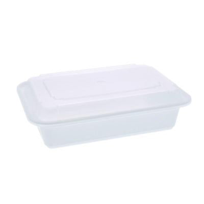 PCTNC888 Newspring VERSAtainer Microwavable Containers, Base/Lid Combo, 8.8 x 6 x 2.5, White/Clear, Plastic, 150/Carton