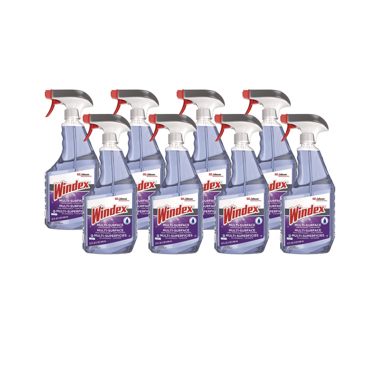 SJN322381 Non-Ammoniated Glass/multi Surface Cleaner, Fresh Scent, 32 Oz Bottle, 8/carton