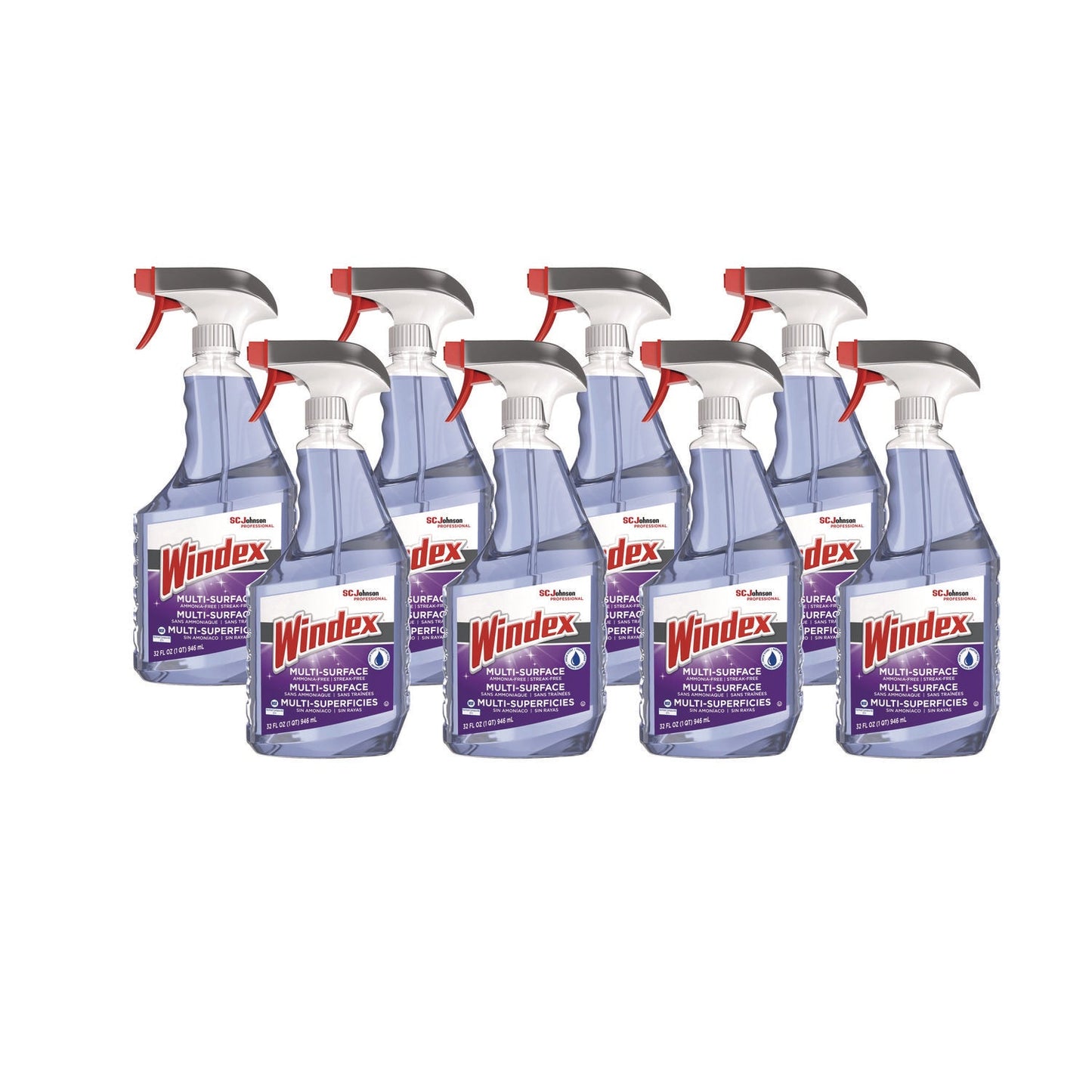 SJN322381 Non-Ammoniated Glass/multi Surface Cleaner, Fresh Scent, 32 Oz Bottle, 8/carton Windex