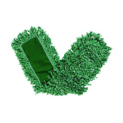 RCPJ857GRECT Microfiber Looped-End Dust Mop Heads, 48 x 5, Green, 12/Carton