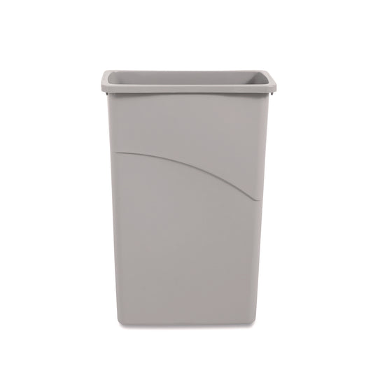BWK23GLSJGRA Slim Waste Container, 23 gal, Plastic, Gray