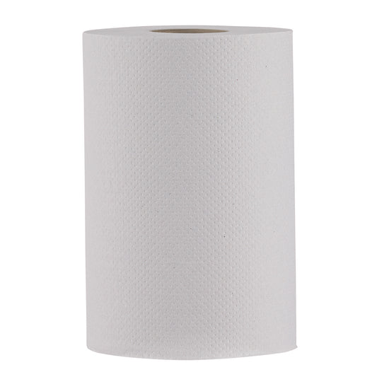BWK6250 Hardwound Paper Towels, Nonperforated, 1-Ply, 8" x 350 ft, White, 12 Rolls/Carton