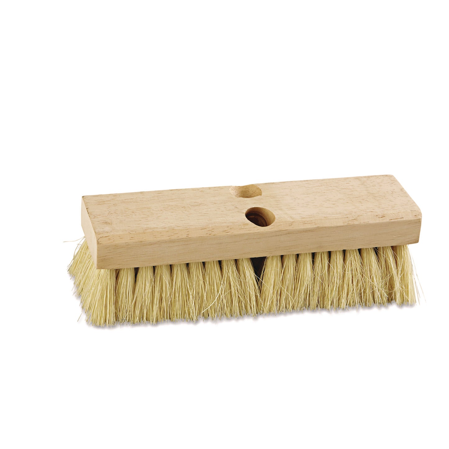 BWK3210 Deck Brush Head, 2" White Tampico Bristles, 10" Brush