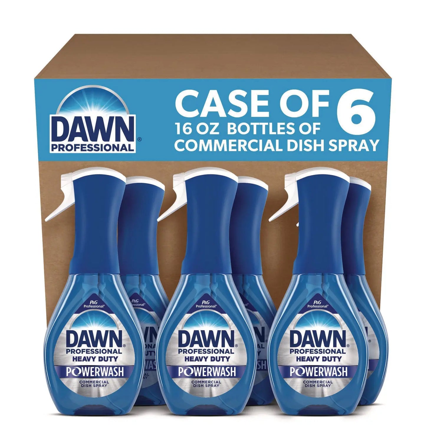 PGC12301 Heavy Duty Powerwash Commercial Dish Spray, 16 oz, 6 Pack: 6 Starter Kits Dawn Professional