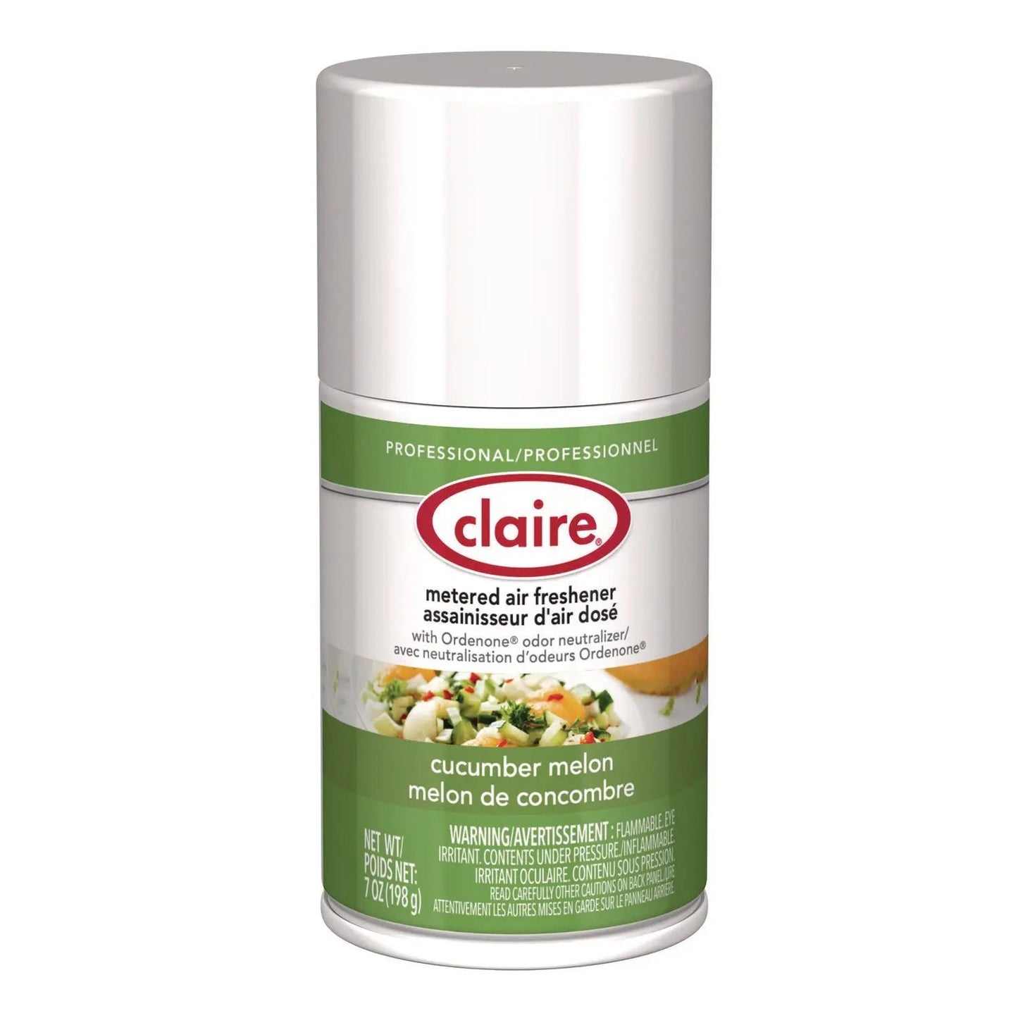 CGC109 Metered Air Freshener, Cucumber Melon Scent, 7 oz Aerosol Spray, 12/Carton Claire
