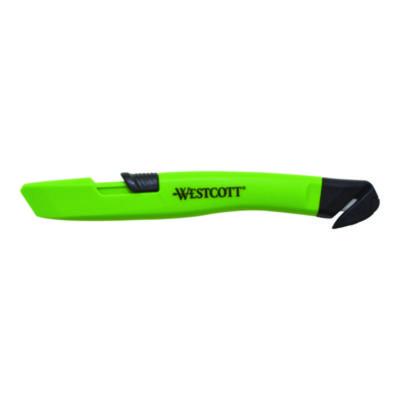 ACM17969 Safety Ceramic Blade Box Cutter, 0.5" Blade, 5.7" Plastic Handle, Green