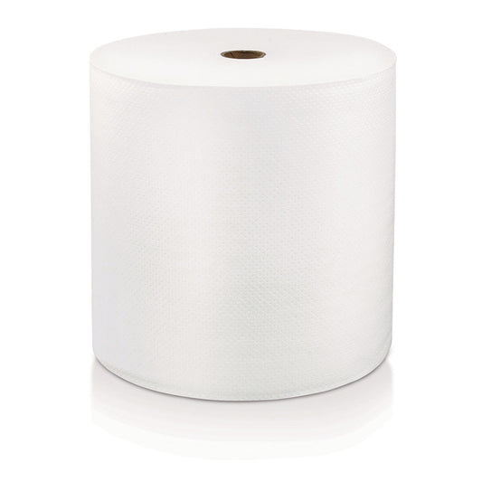 SOL46897 Hard Wound Roll Towel, 1-Ply, 7" x 800 ft, White, 6 Rolls/Carton