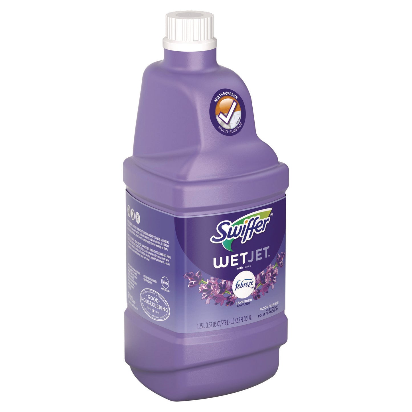 PGC77811CT WetJet System Cleaning-Solution Refill, Lavender Scent, 1.25 L, 4/Carton