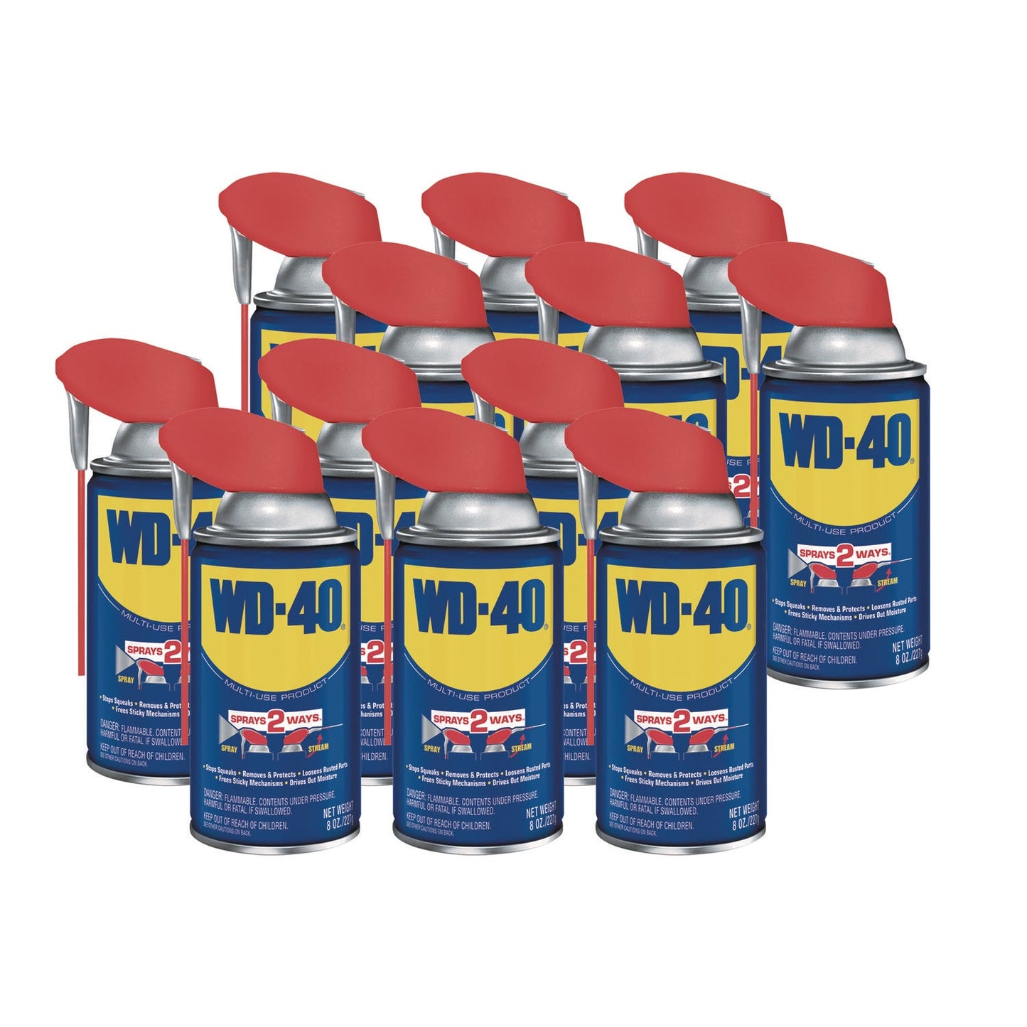 WDF490026 Smart Straw Spray Lubricant, 8 oz Aerosol Can, 12/Carton WD-40