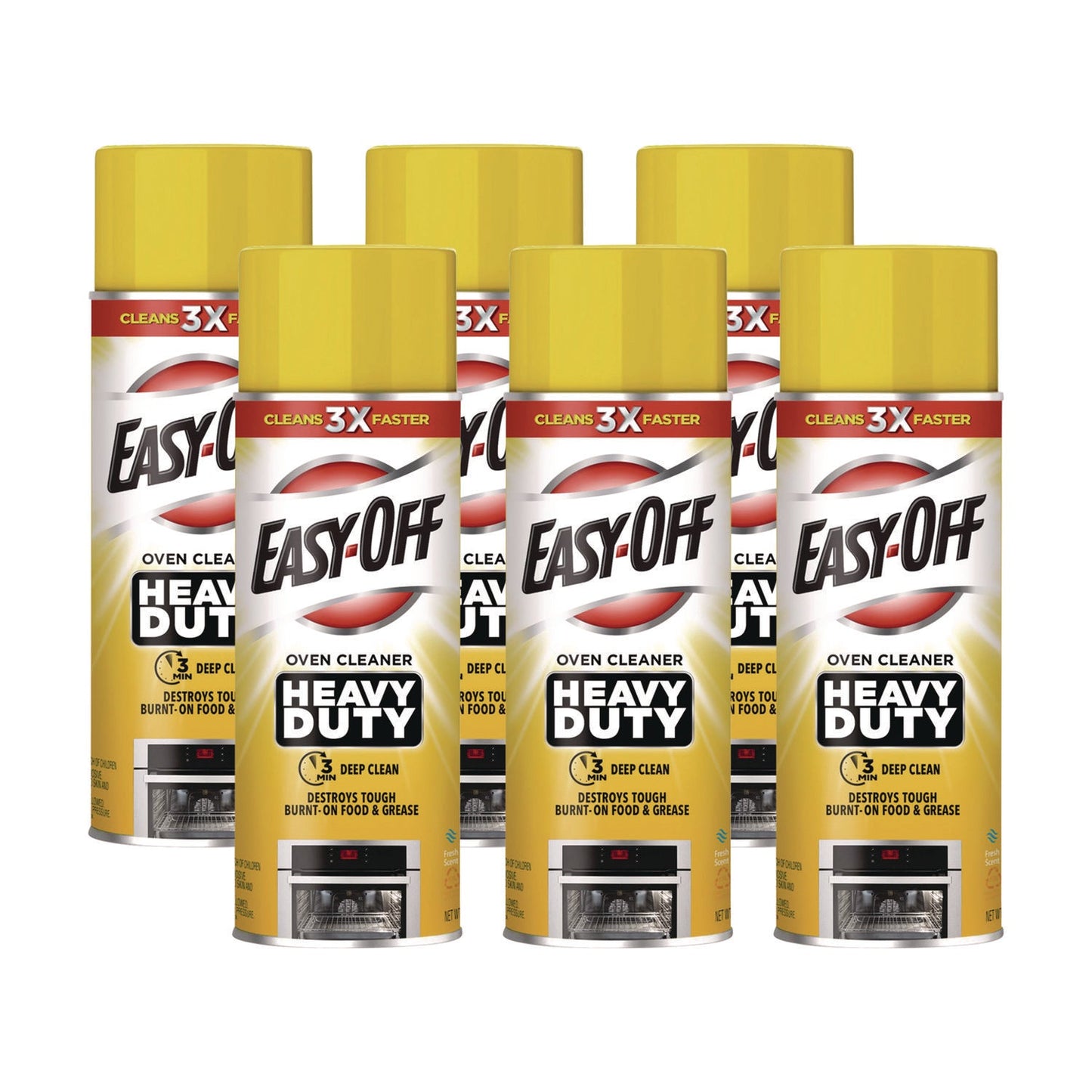 RAC87980 Heavy Duty Oven Cleaner, Fresh Scent, Foam, 14.5 Oz Aerosol Spray, 6/carton EASY-OFF