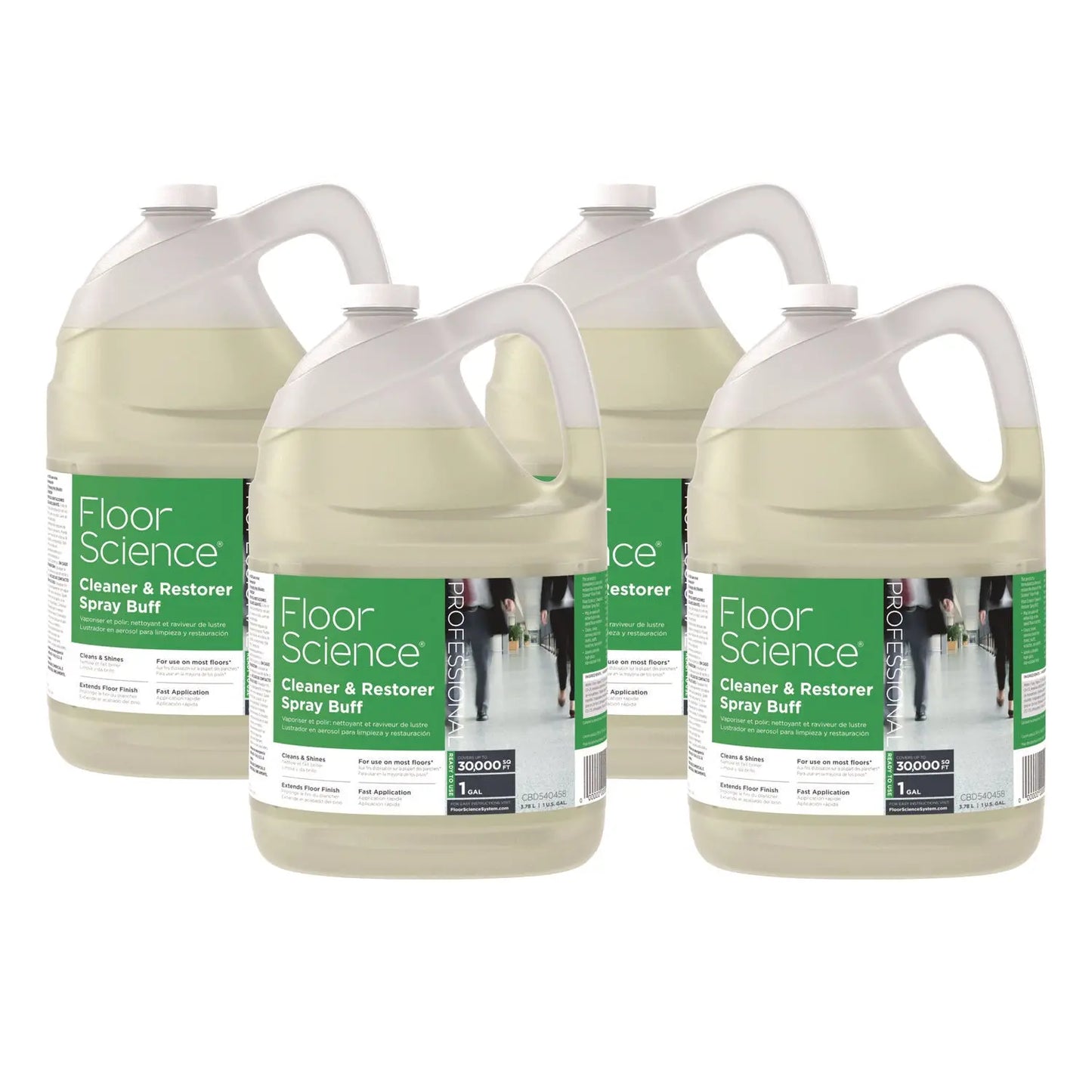 DVOCBD540458 Floor Science Cleaner/restorer Spray Buff, Citrus Scent, 1 Gal Bottle, 4/carton Diversey