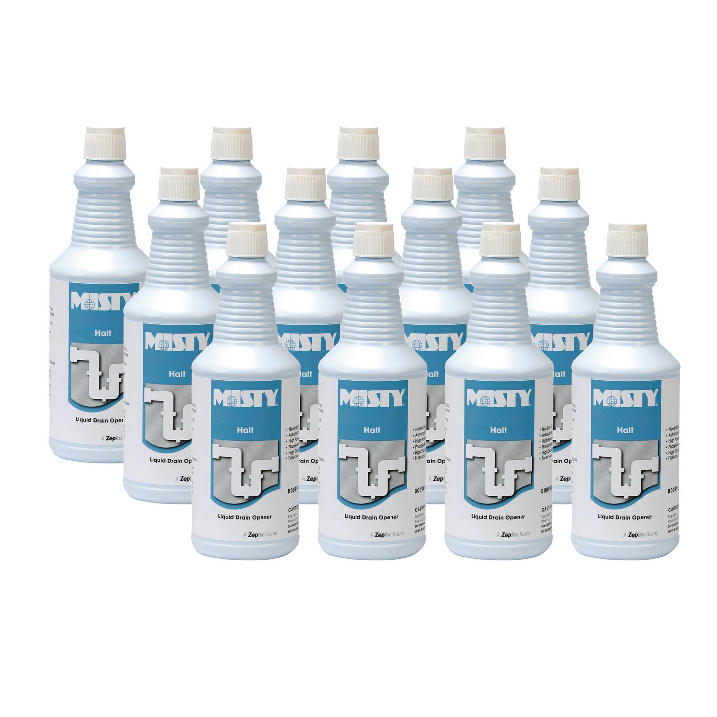 AMR1003698 Halt Liquid Drain Opener, 32 Oz Bottle, 12/carton