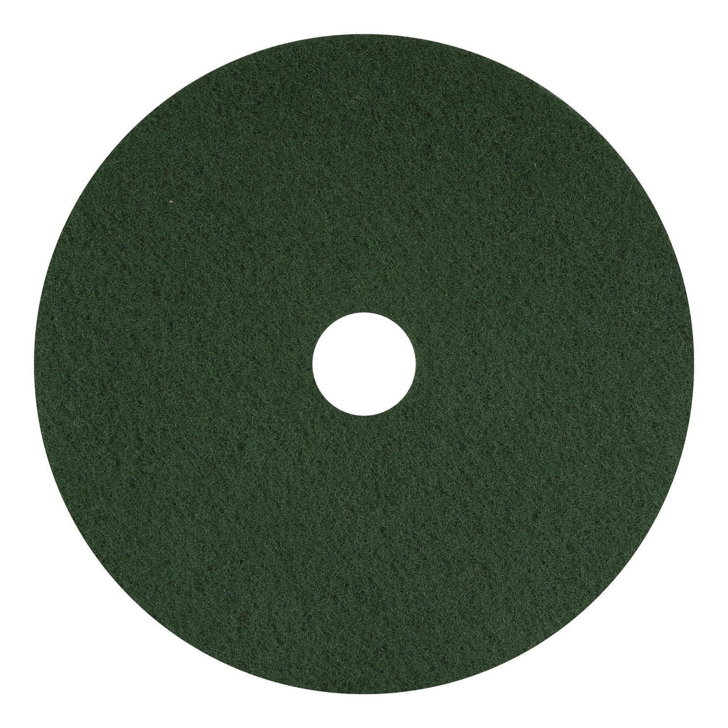 AM7400312 Scrubbing Pad, 12" Diameter, Green, 5/Carton