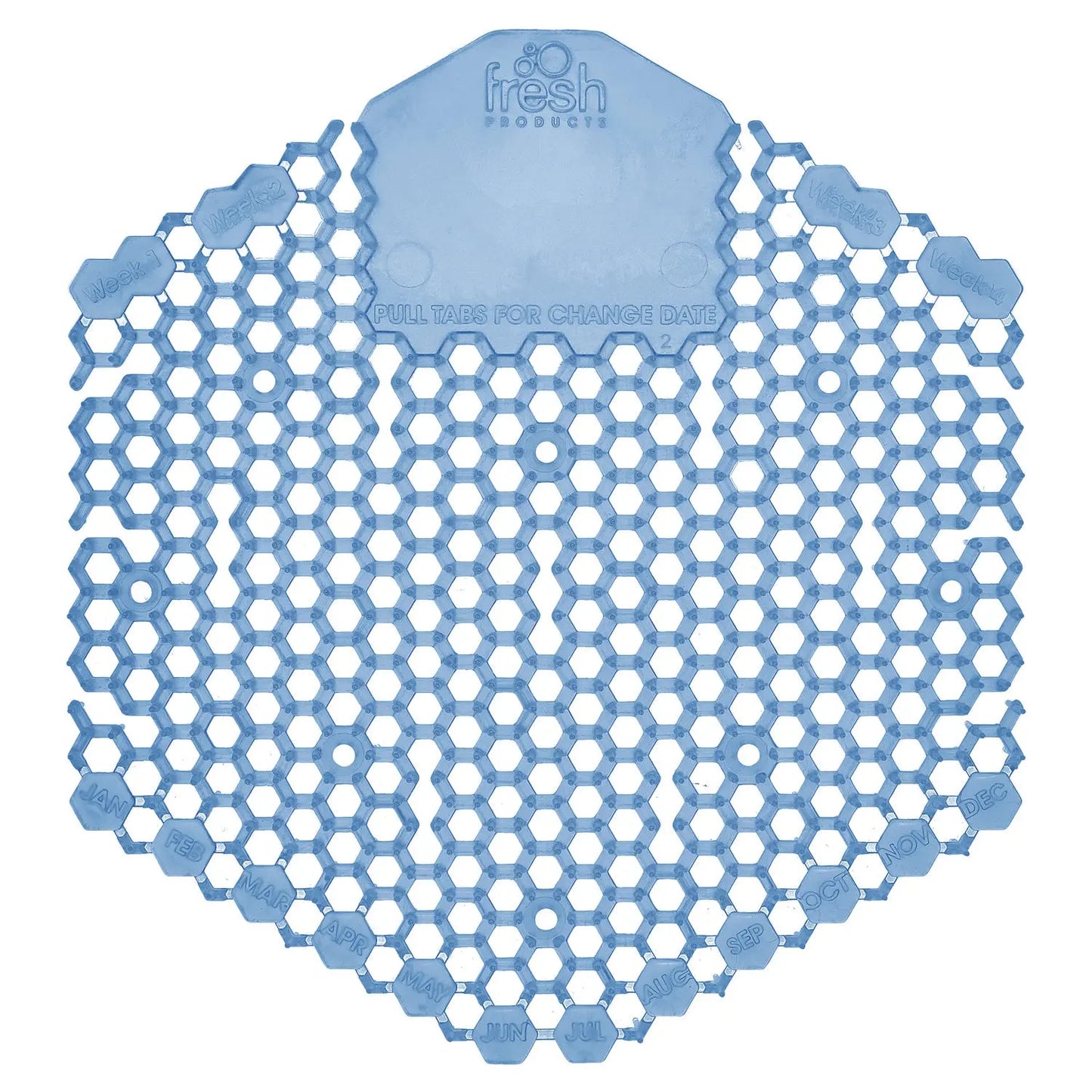 FRS3WDS60CBLCT Wave 3D Urinal Deodorizer, Cotton Blossom Scent, Blue, 10/Box, 6 Boxes/Carton Fresh Products