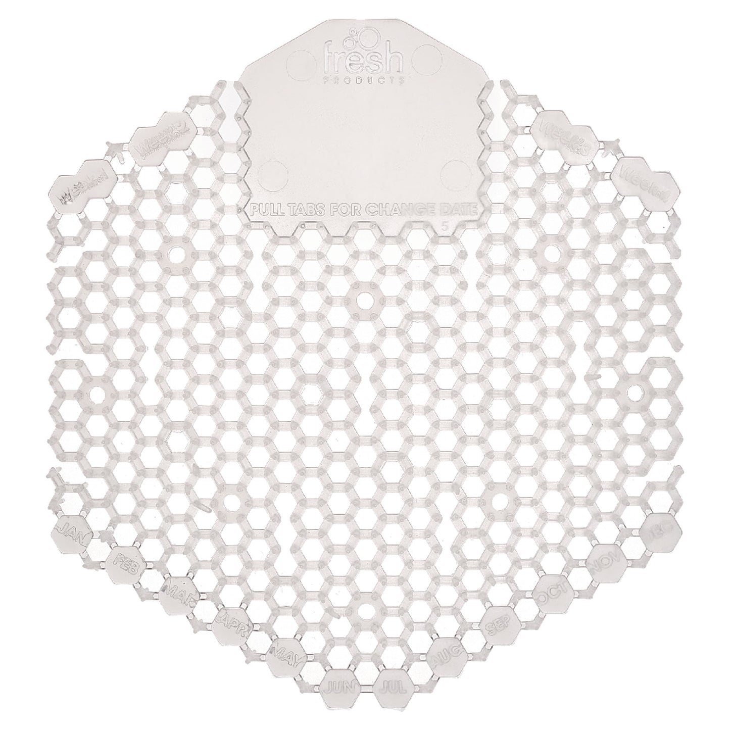 FRS3WDS60HON Wave 3D Urinal Deodorizer, Honeysuckle Scent, Clear, 58 g, 10/Box, 6 Boxes/Carton Fresh Products