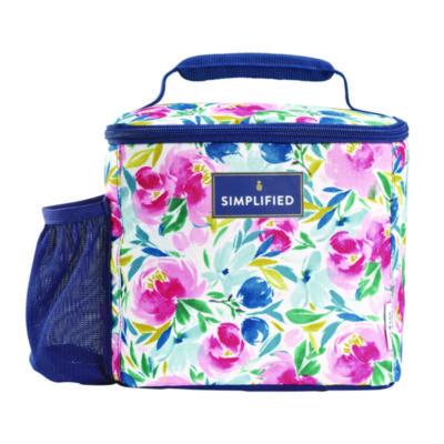 FAF2843SIM3167 Simplified Lunch Bag, 9.25 x 5 x 9, Multicolor Floral FIT & FRESH INC