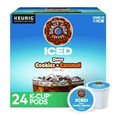 GMT5000373021 Iced Duos Cookies + Caramel Iced Coffee K-Cup Pods, 24/Box