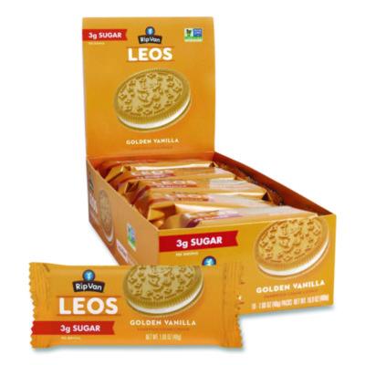 RIPRVW62001 Leos Golden Vanilla Sandwich Cookies, 2 Cookies/Pack, 10 Packs/Box RIP VAN
