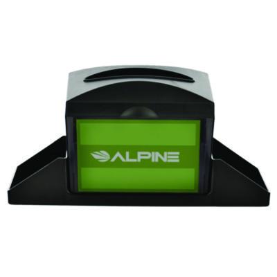 ALHALP4332C Interfold Table Top Dispenser Napkin Holder with Caddy, 6 x 14.17 x 6.5, Black