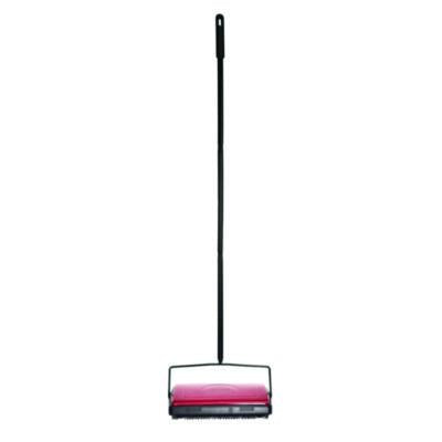 ALHALP469REDNEW Manual Triple Brush Carpet and Floor Sweeper, 42.5" Handle, Red