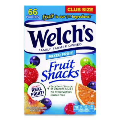 GRR20900320 Fruit Snacks, Mixed Fruit, 0.8 oz Pouch, 66 Pouches/Box