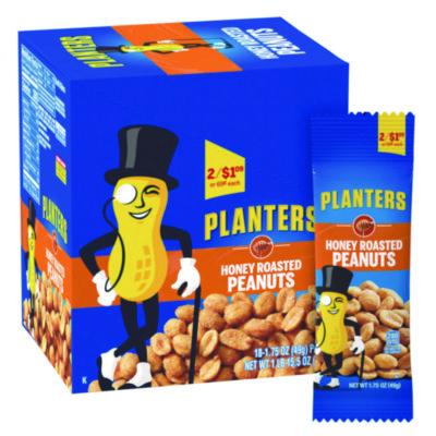 GRR20900625 Honey Roasted Peanuts, 1.75 oz Tube, 18/Box