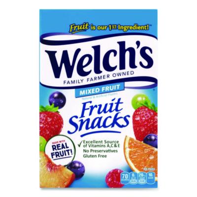 WELPIM94068 Fruit Snacks, Mixed Fruit, 0.9 oz Pouch, 40/Box
