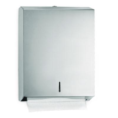 ALHALP480 Vertical C-Fold/Multi-Fold Paper Towel Dispenser, 14.5 x 4 x 11.2, Brushed Stainless Steel