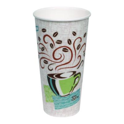 DXE5320CDPK Perfectouch Paper Hot Cups, 20 Oz, Coffee Haze Design, 25/pack