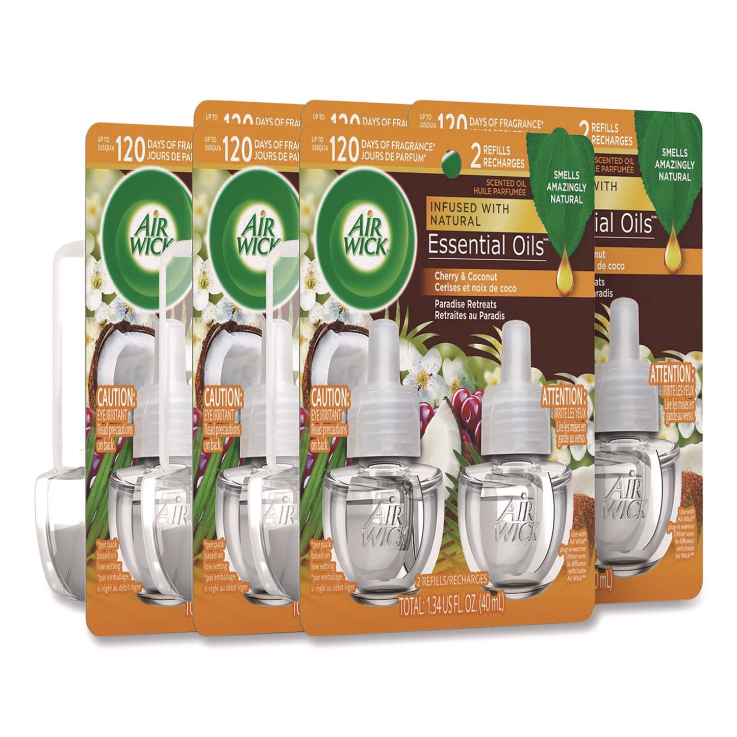 RAC91110 Scented Oil Refills, Paradise Retreat, 0.67 oz, 2/Pack, 6 Packs/Carton Air Wick