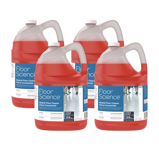 DVOCBD540441 Floor Science Neutral Floor Cleaner Concentrate, Citrus Scent, 1 gal, 4/Carton