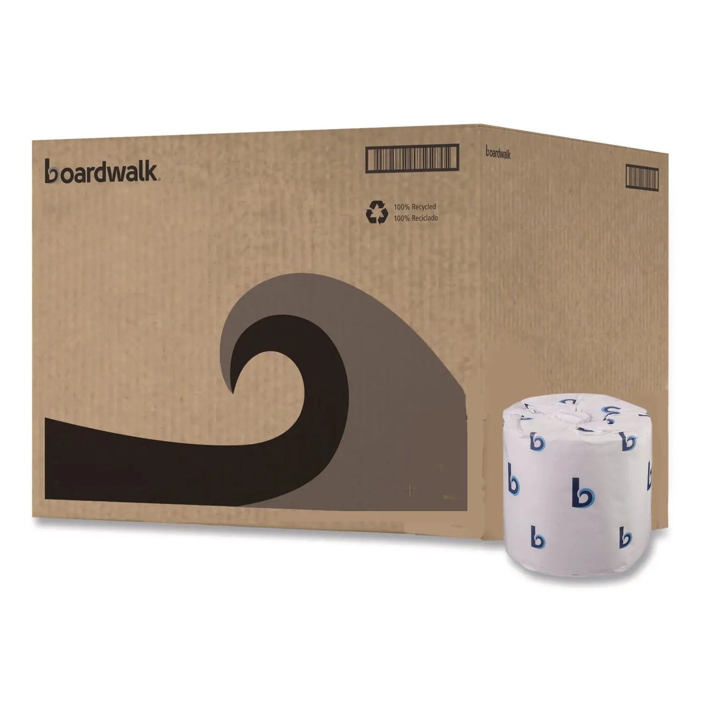 BWK6145 Two-Ply Toilet Tissue, Standard, Septic Safe, White, 4 x 3, 500 Sheets/Roll, 96 Rolls/Carton Boardwalk