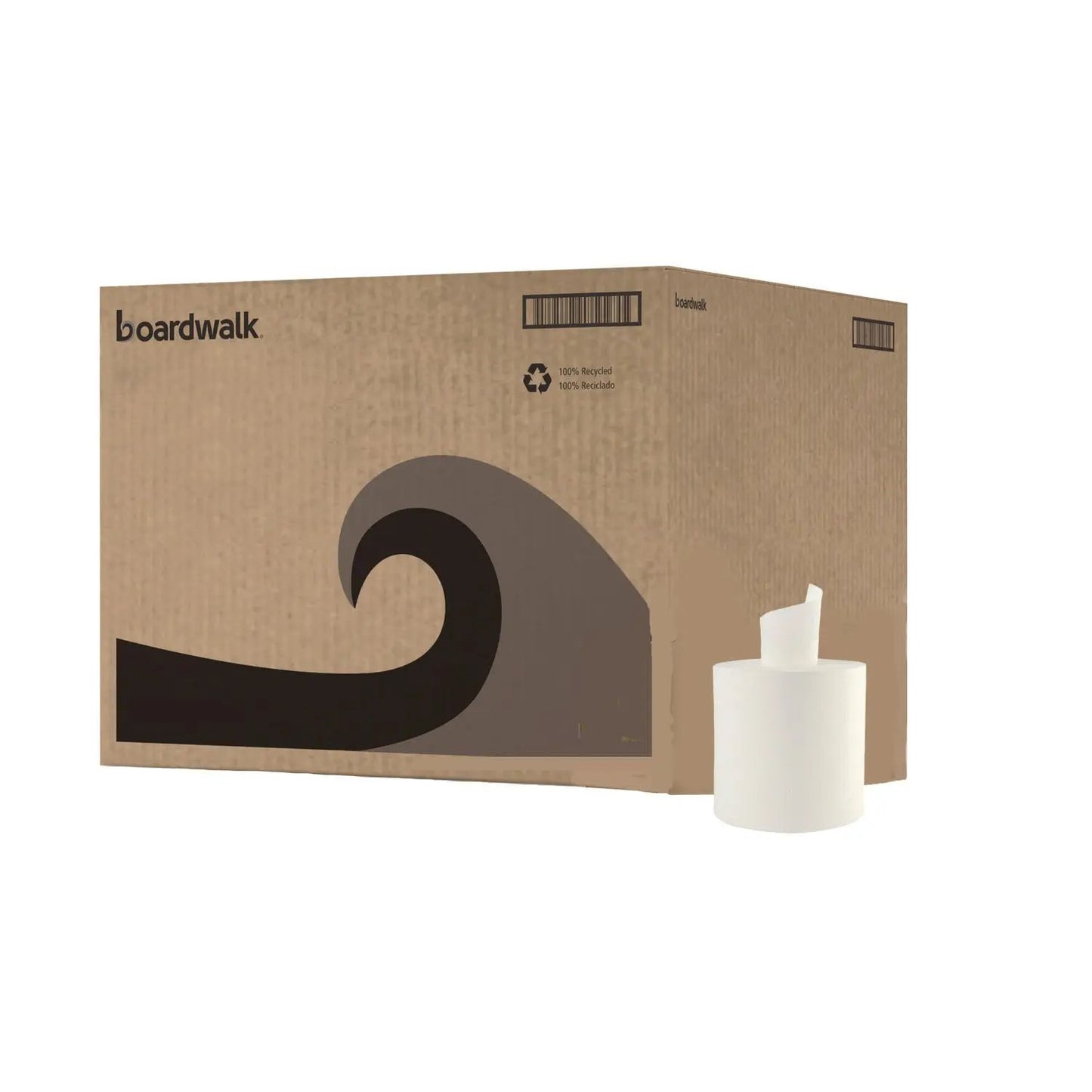 BWK410322 Center-Pull Roll Towels, 2-Ply, 10 x 7.6, White, 600/Roll, 6/Carton Boardwalk