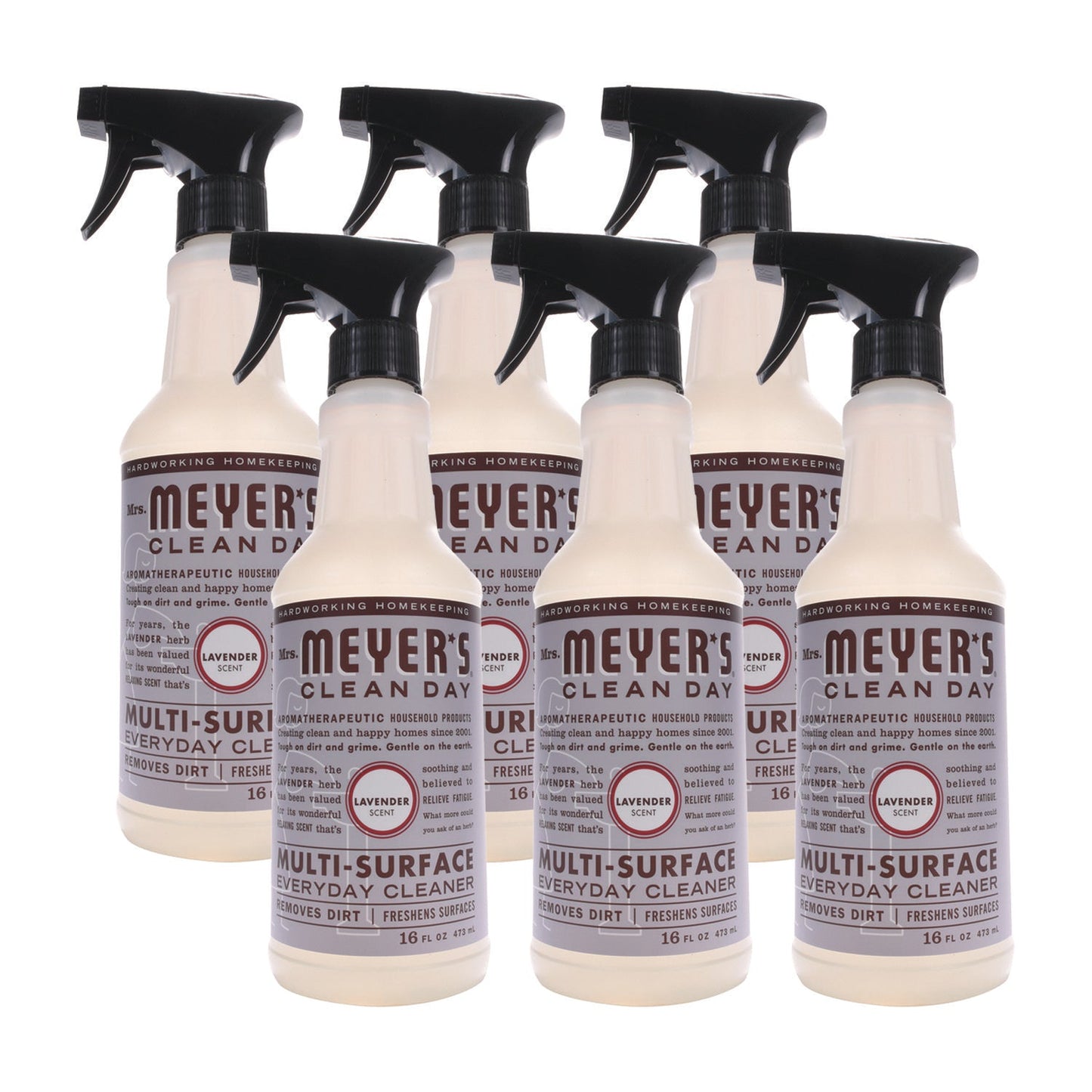 SJN323568 Multi Purpose Cleaner, Lavender Scent, 16 Oz Spray Bottle, 6/carton Mrs. Meyer's