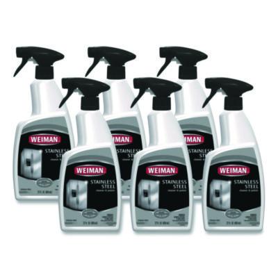 WMN108 Stainless Steel Cleaner And Polish, Floral Scent, 22 Oz Spray Bottle, 6/carton WEIMAN