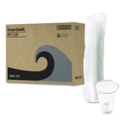 BWKPET14 Clear Plastic PET Cups, 14 oz, 50/Bag, 20 Bags/Carton BOARDWALK