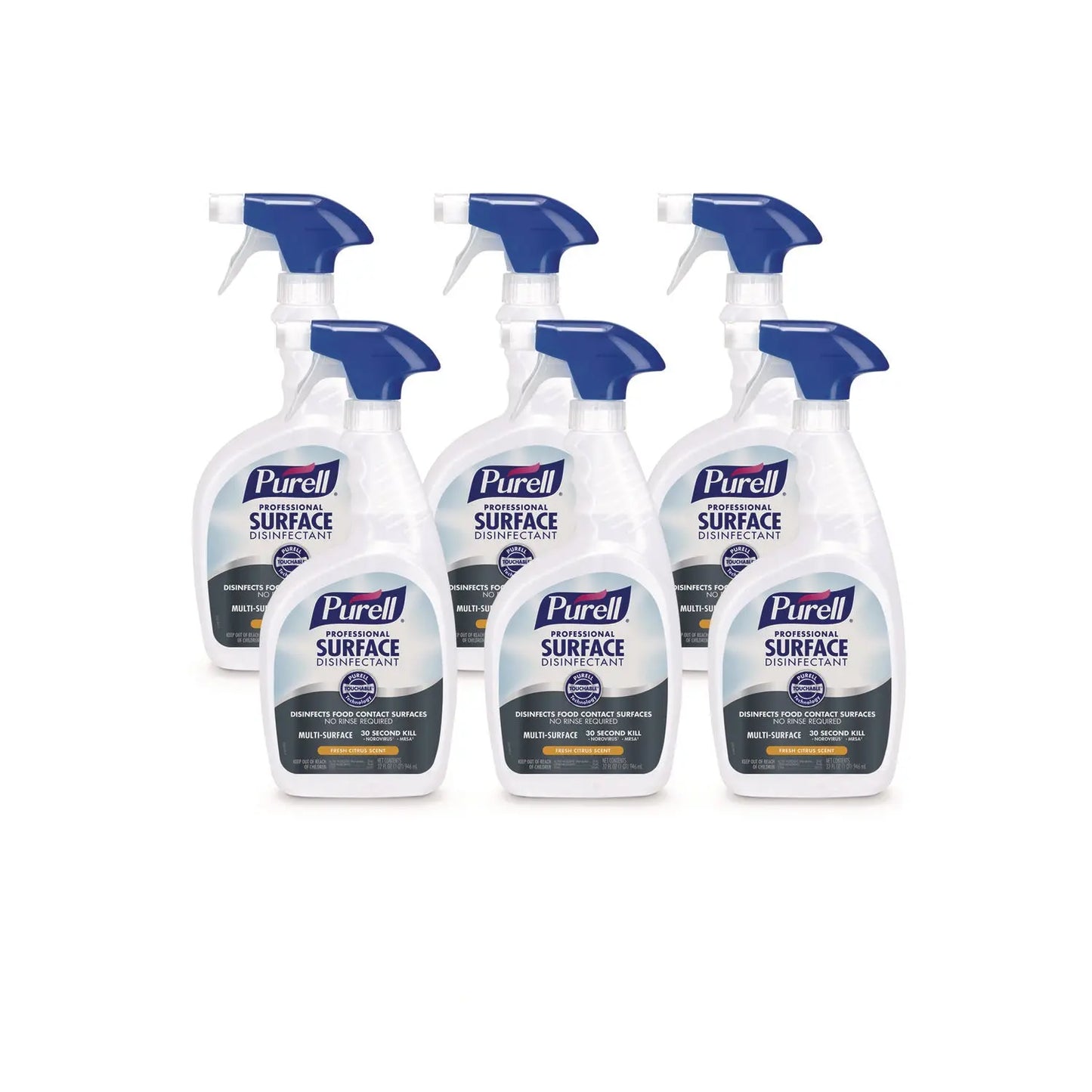 GOJ334206 Professional Surface Disinfectant, Fresh Citrus, 32 oz Spray Bottle, 6/Carton PURELL