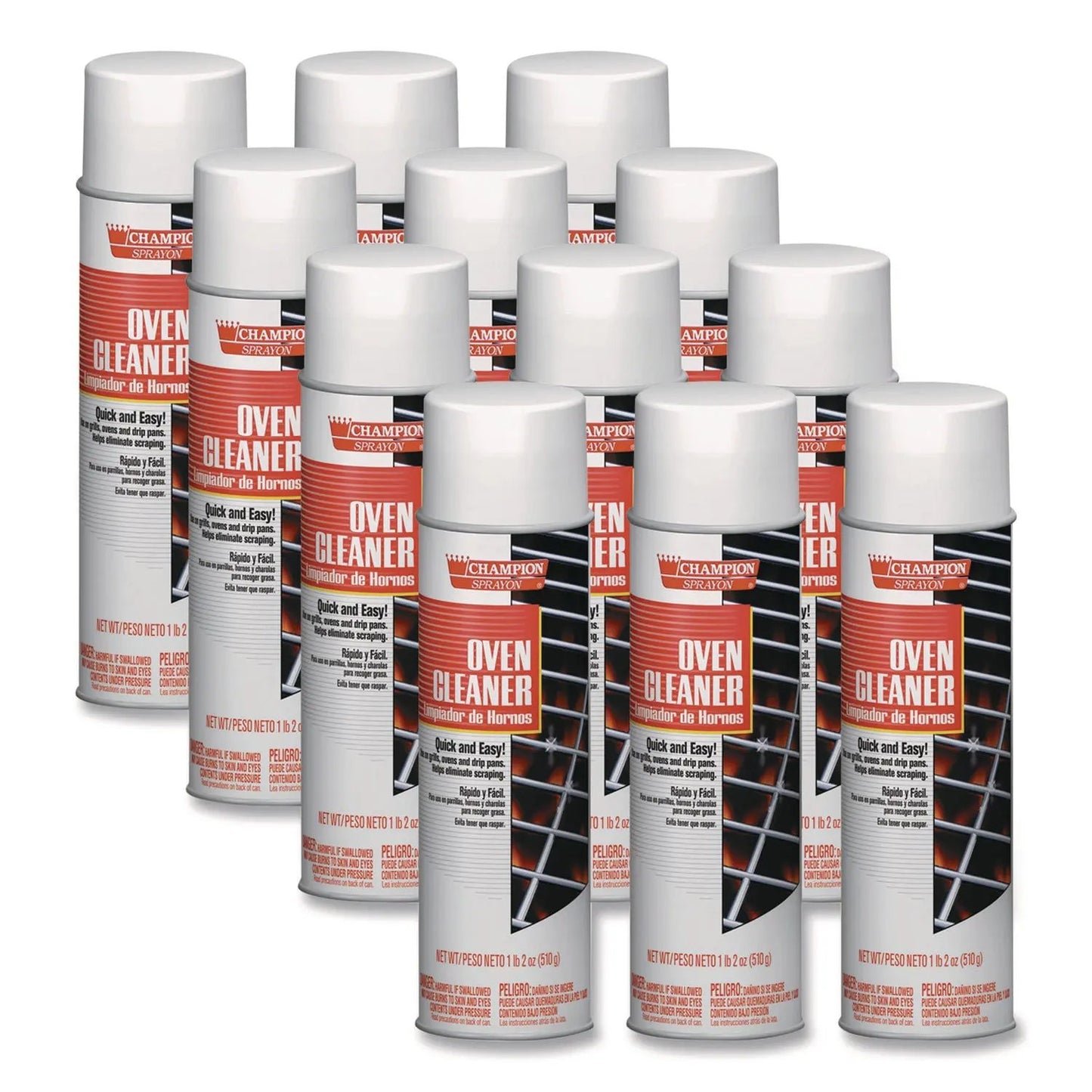 CHP5177 Champion Sprayon Oven Cleaner, 18 Oz Aerosol Spray, 12/carton Chase Products