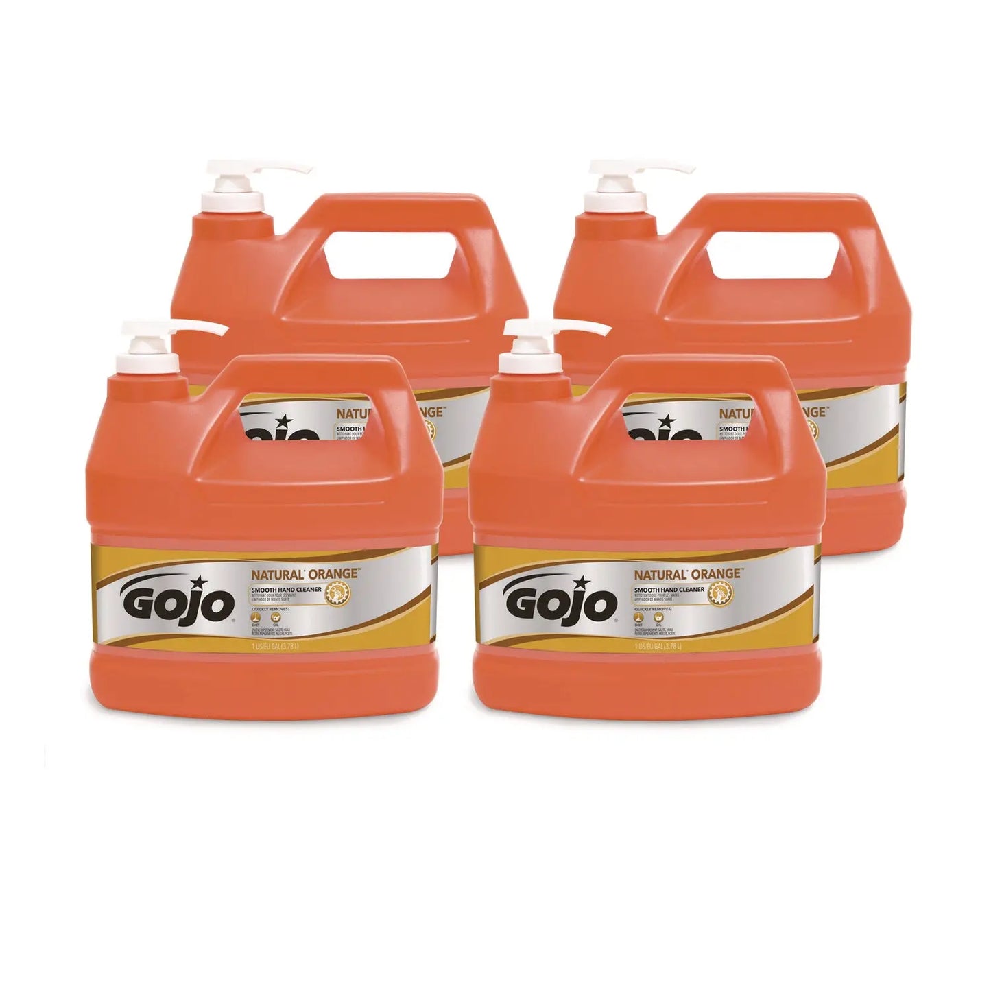 GOJ094504 NATURAL ORANGE Smooth Hand Cleaner, Citrus Scent, 1 gal, 4/Carton GOJO
